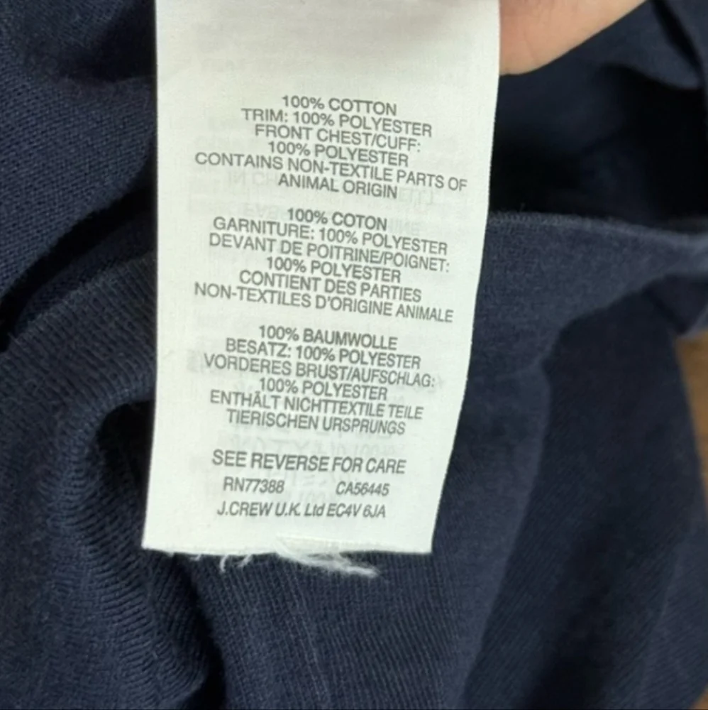 J. Crew Midnight Blue Pleated Blouse - Picture 5 of 5